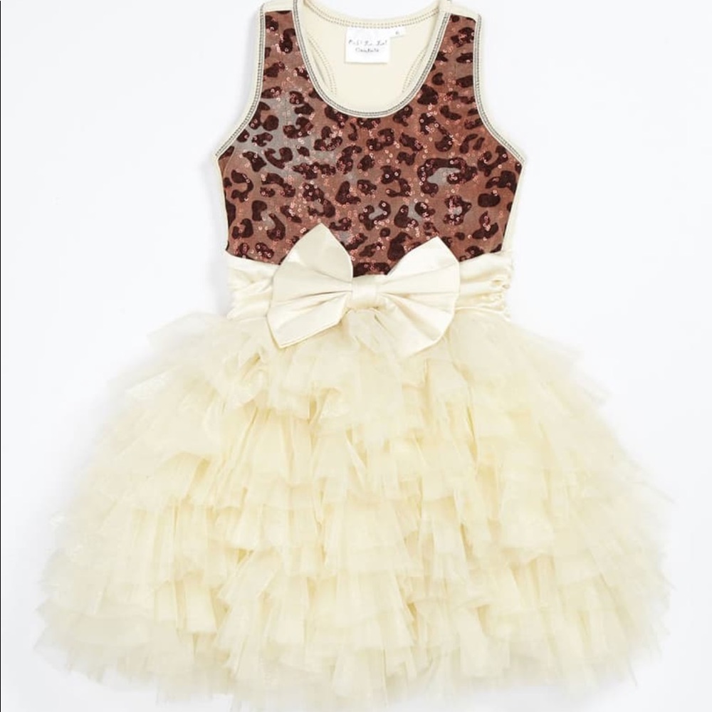Ooh La La Couture Dream Leopard Bodice Dress Size4